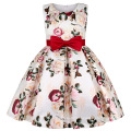 New Arrival Latest Design Summer Cute High Quality Casual Party A-line Floral Ruffle Shoulder Floral Kids Baby Girl's Dresses
